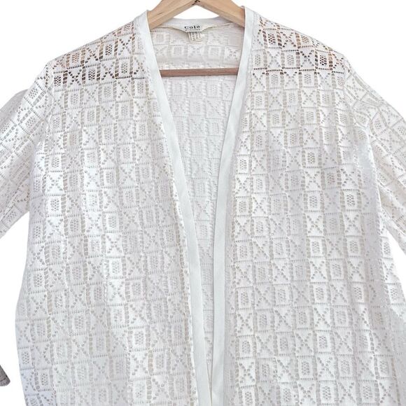 Vintage 1960’s Cole Of California Crochet Lace Swim Coverup - Picture 3 of 9